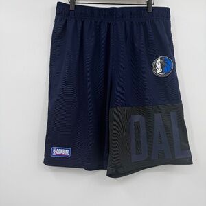 Dallas Mavericks Basketball Shorts Men XL Blue Under Armour Combine Heatgear